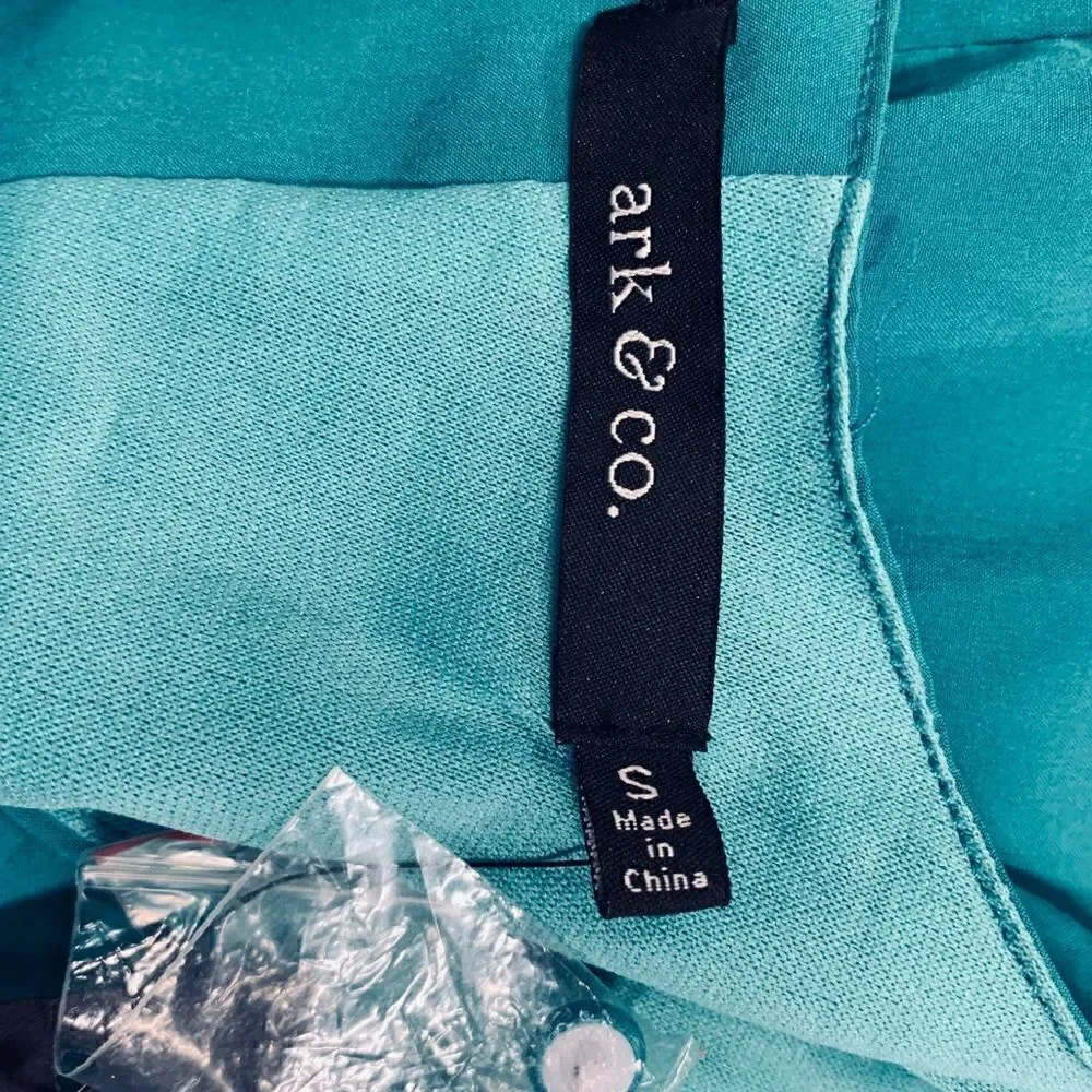 Ark & Co green dress with cutout back
